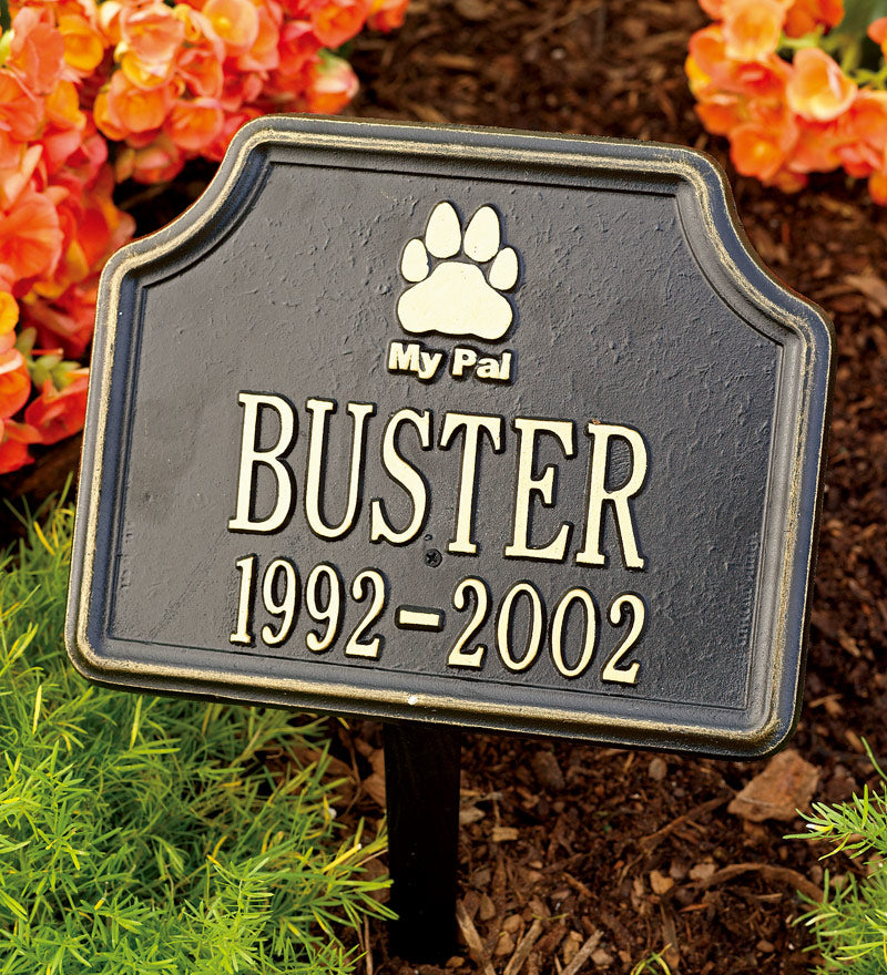 Plow & Hearth Home Accents | Indoor Living Black My Pal Pet Memorial - Black