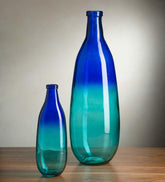 Plow & Hearth Home Accents | Indoor Living Blue Ombre Elongated Vase Collection