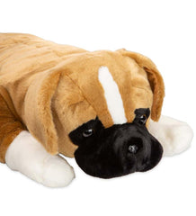 Plow & Hearth Home Accents | Indoor Living Boxer Plush Cuddle Animal Body Pillow