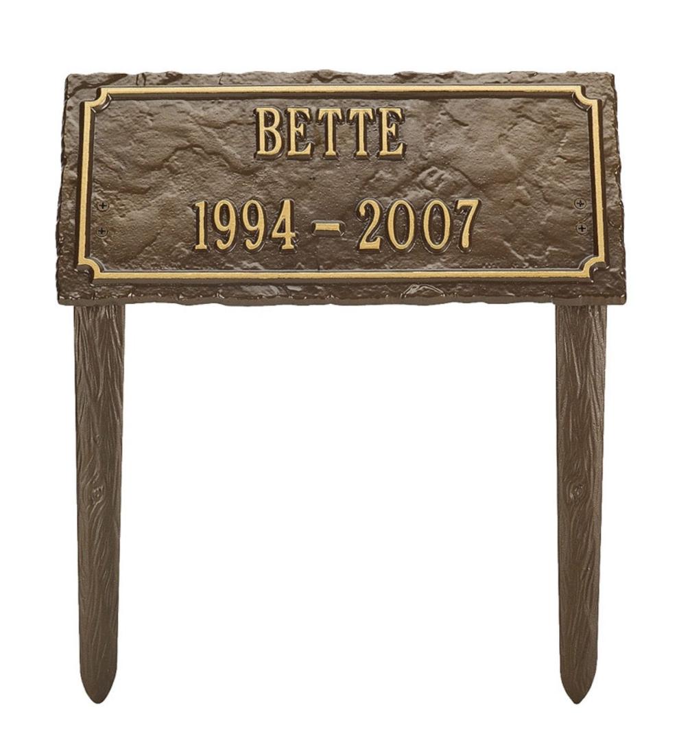 Plow & Hearth Home Accents | Indoor Living Bronze Classic Pet Memorial - Bronze