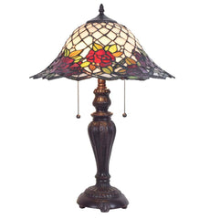 Plow & Hearth Home Accents | Indoor Living Chesterfield Tiffany Style Stained Glass Table Lamp