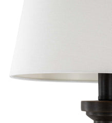 Plow & Hearth Home Accents | Indoor Living Clarice Table Lamp With White Linen Shade