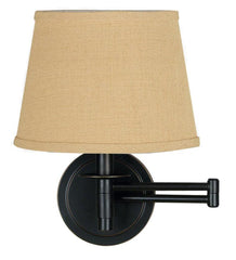 Plow & Hearth Home Accents | Indoor Living Classic Space-Saving Swing-Arm Wall-Mounted Reading Lamp - Oil-Rubbed Bronze