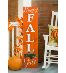 Plow & Hearth Home Accents | Indoor Living Double-Sided Fall/Holiday Greeting Wooden Standing Porch Leaner