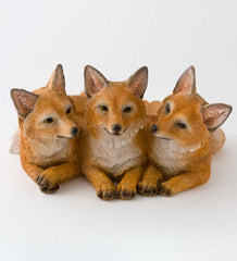 Plow & Hearth Home Accents | Indoor Living Fox Kit Triplets Planter