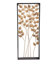 Plow & Hearth Home Accents | Indoor Living Framed Metal 3D Leaf And Branch Wall Art