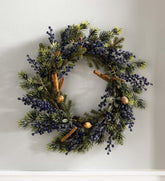 Plow & Hearth Home Accents | Indoor Living Frosted Blueberry Holiday Wreath
