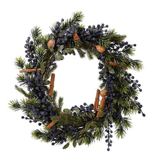 Plow & Hearth Home Accents | Indoor Living Frosted Blueberry Holiday Wreath
