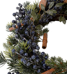 Plow & Hearth Home Accents | Indoor Living Frosted Blueberry Holiday Wreath
