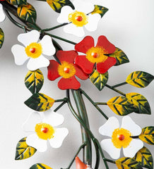 Plow & Hearth Home Accents | Indoor Living Handmade Doves And Flowers Metal Wreath