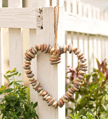 Plow & Hearth Home Accents | Indoor Living Hanging Rock Heart Wreath
