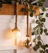 Plow & Hearth Home Accents | Indoor Living Indoor Lighted Ornaments With Hanging Rope And Integrated Timer