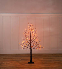 Plow & Hearth Home Accents | Indoor Living Indoor/Outdoor Electric Lighted Halloween Black Tree With Orange Leds