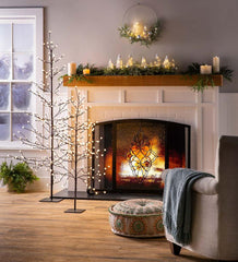 Plow & Hearth Home Accents | Indoor Living Indoor/Outdoor Electric Lighted Mini Globe Trees