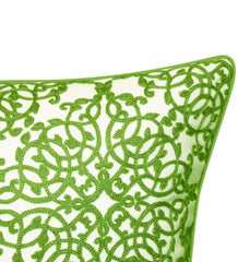 Plow & Hearth Home Accents | Indoor Living Indoor/Outdoor Embroidered Lacework Throw Pillow - Black