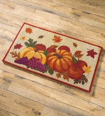 Plow & Hearth Home Accents | Indoor Living Indoor/Outdoor Fall Bounty Hooked Polypropylene Accent Rug