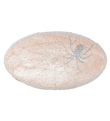 Plow & Hearth Home Accents | Indoor Living Indoor/Outdoor Halloween Spider Web Hooked Oval Accent Rug