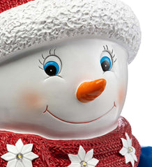 Plow & Hearth Home Accents | Indoor Living Indoor/Outdoor Lighted Snowman Shorty Statue