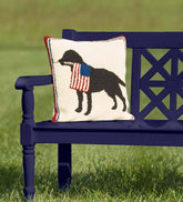 Plow & Hearth Home Accents | Indoor Living Indoor/Outdoor Patriotic Pooch Throw Pillow