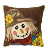 Plow & Hearth Home Accents | Indoor Living Indoor/Outdoor Scarecrow Hand Hooked Polypropylene Throw Pillow