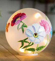 Plow & Hearth Home Accents | Indoor Living Led Vivid Bouquet Lighted Globes, Set Of 2
