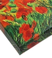 Plow & Hearth Home Accents | Indoor Living Lighted Poppies Outdoor Safe Canvas Wall Art With Timer