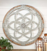 Plow & Hearth Home Accents | Indoor Living Metal And Wood Medallion Wall Art