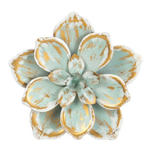 Plow & Hearth Home Accents | Indoor Living Metal Succulent Wall Flowers, Set Of 2