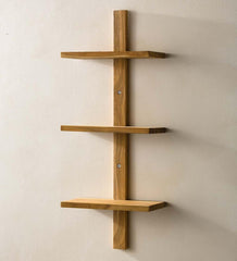 Plow & Hearth Home Accents | Indoor Living Mini Teak Wall Shelf