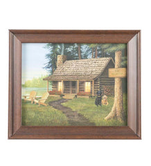 Plow & Hearth Home Accents | Indoor Living Personalized Cabin Framed Print