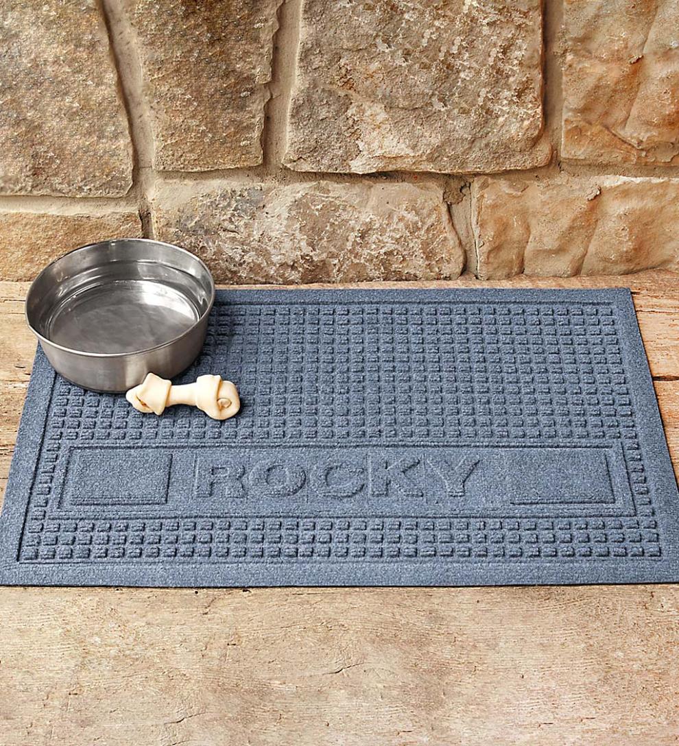 Plow & Hearth Home Accents | Indoor Living Personalized Waterhog Squares Pet Doormat