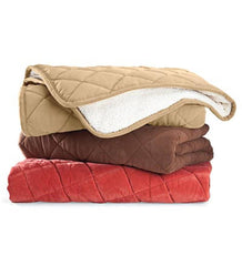 Plow & Hearth Home Accents | Indoor Living Quilted Pet Bed With Bolster Back