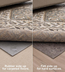 Plow & Hearth Home Accents | Indoor Living Recycled Synthetic Fiber All-Surface Pet-Proof Rug Pad
