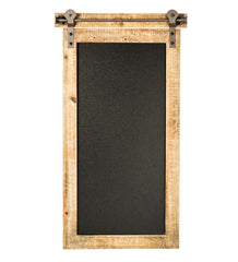 Plow & Hearth Home Accents | Indoor Living Rustic Barn Door Chalk Board Message Center