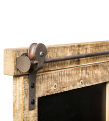Plow & Hearth Home Accents | Indoor Living Rustic Barn Door Chalk Board Message Center