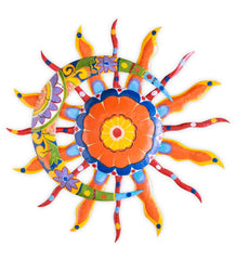 Plow & Hearth Home Accents | Indoor Living Talavera Sun And Moon Painted Metal Wall Art