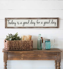 Plow & Hearth Home Accents | Indoor Living Today Is A Good Day Wooden Wall Art