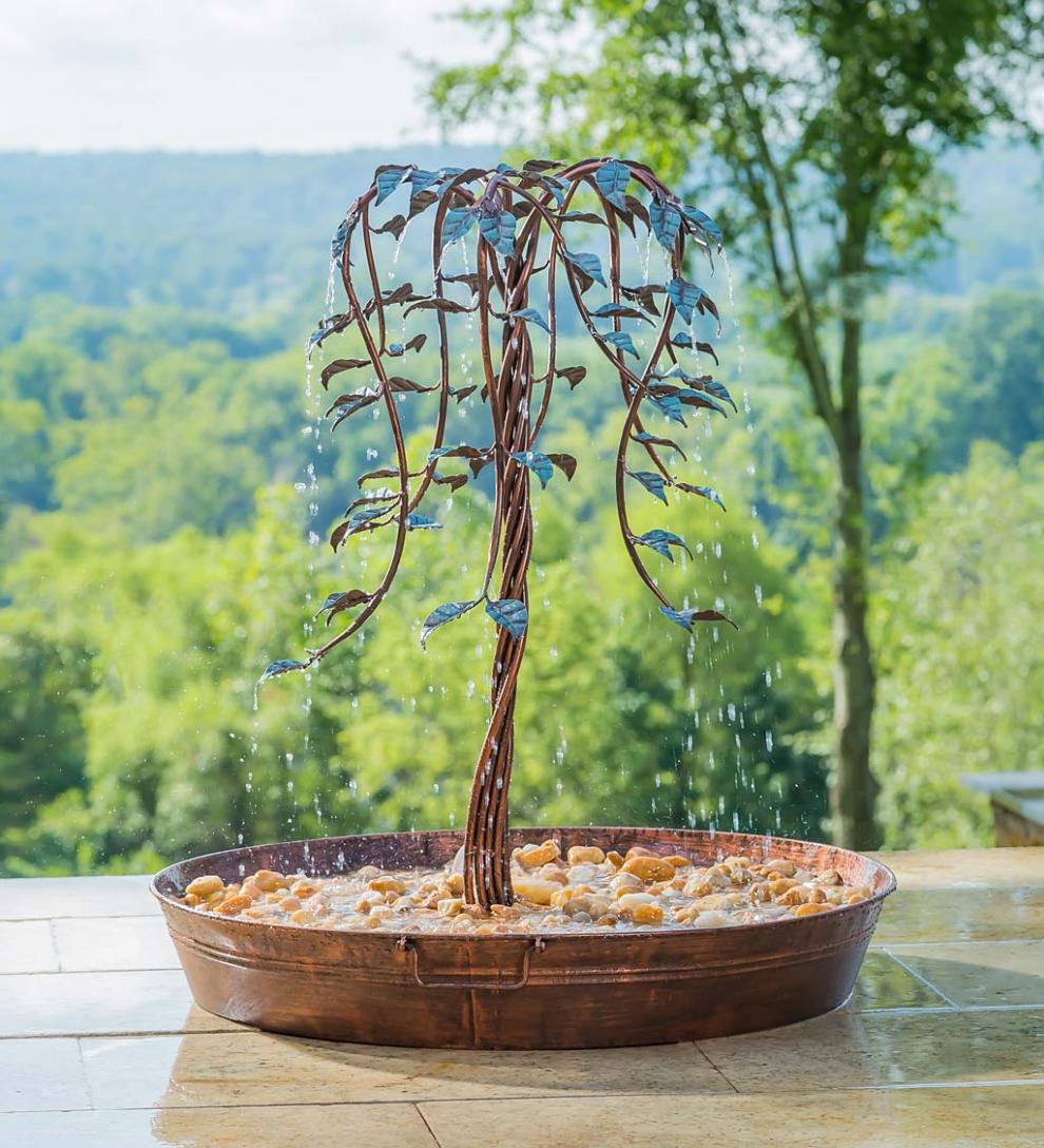 Plow & Hearth Home Accents | Indoor Living Tree Of Life Indoor/Outdoor Electric Fountain