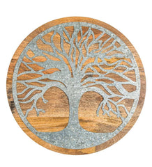 Plow & Hearth Home Accents | Indoor Living Tree Of Life Wood And Metal Wall Art