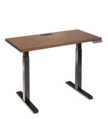 Plow & Hearth Home Office | Indoor Living Adjustable Height Electric Desk With Power Station
