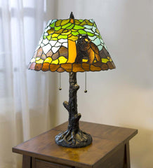 Plow & Hearth Home Office | Indoor Living Calhoun Tiffany Glass Table Lamp