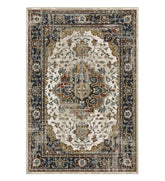 Plow & Hearth Home Office | Indoor Living Heartland Medallion Polypropylene Rug
