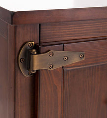 Plow & Hearth Home Office | Indoor Living Portland Ice Box Storage Console Table With Replica Hardware