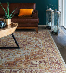 Plow & Hearth Home Office | Indoor Living Strassburg Star Easy Care Polyester Rug