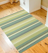 Plow & Hearth Home Office | Indoor Living Striped Chair Mat - Blue