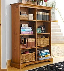 Plow & Hearth Home Office | Indoor Living Tall Double Bookcase - Avocado Green