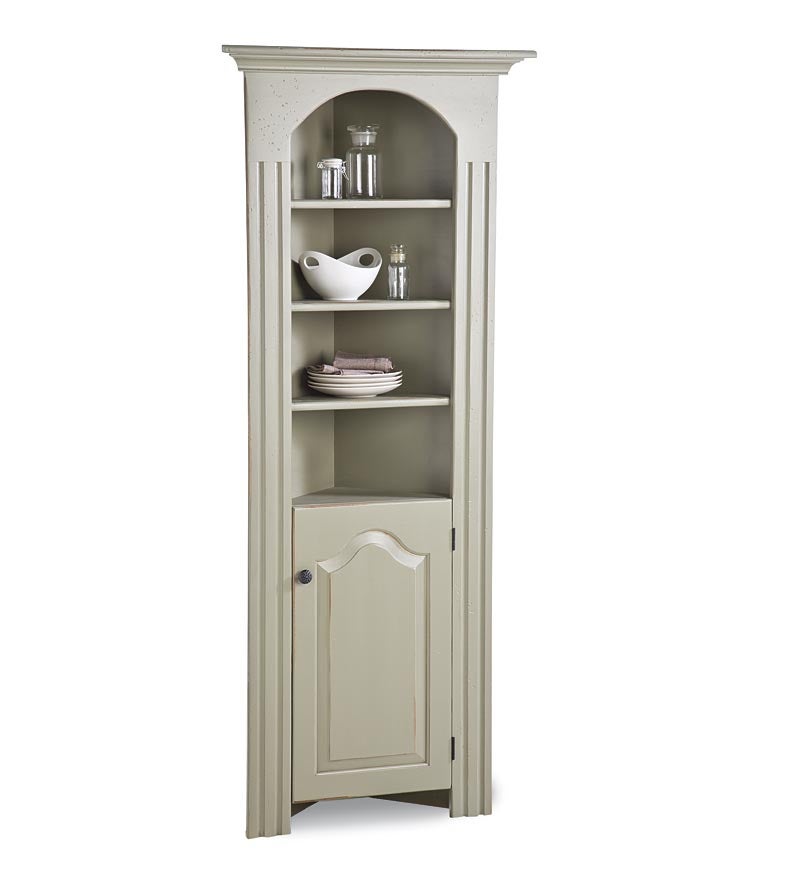 Plow & Hearth Hutches & Cupboards | Indoor Living Corner Cupboard - Avocado Green