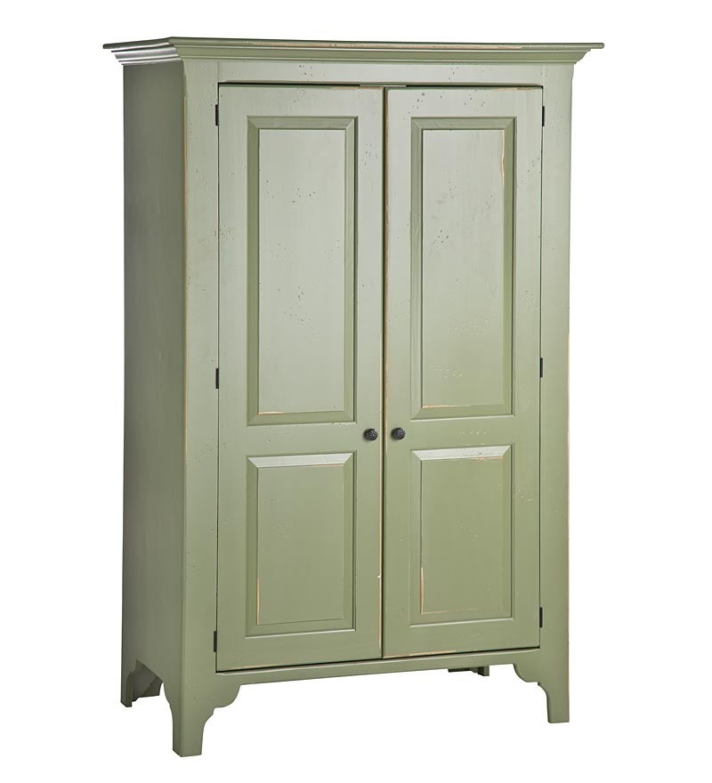 Plow & Hearth Hutches & Cupboards | Indoor Living Green River Cabinet, Made In Usa - Avocado