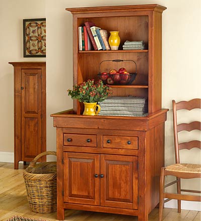 Plow & Hearth Hutches & Cupboards | Indoor Living Medium Conestoga Cupboard