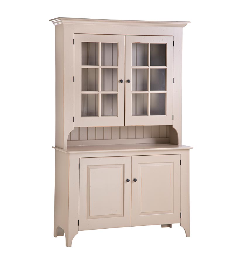 Plow & Hearth Hutches & Cupboards | Indoor Living New Lebanon Hutch, Made In Usa - Avocado